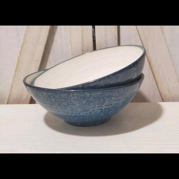 Sango Jewel Blue Cereal/Soup Bowl #4893 Set of 2 - Picture 2 of 5